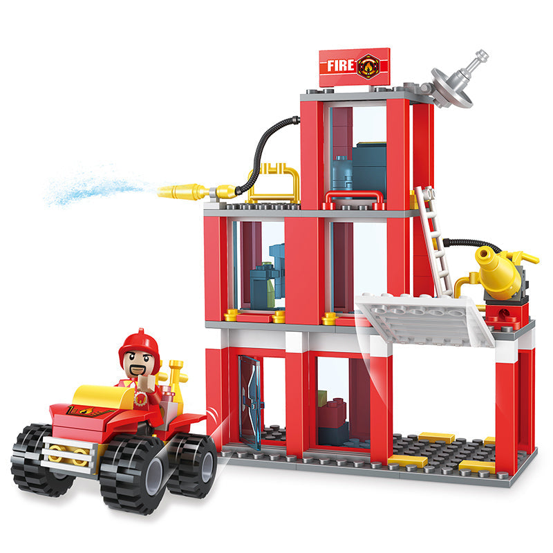 COGO 178PCS 2-In-1 Fire Building Building Block Toy