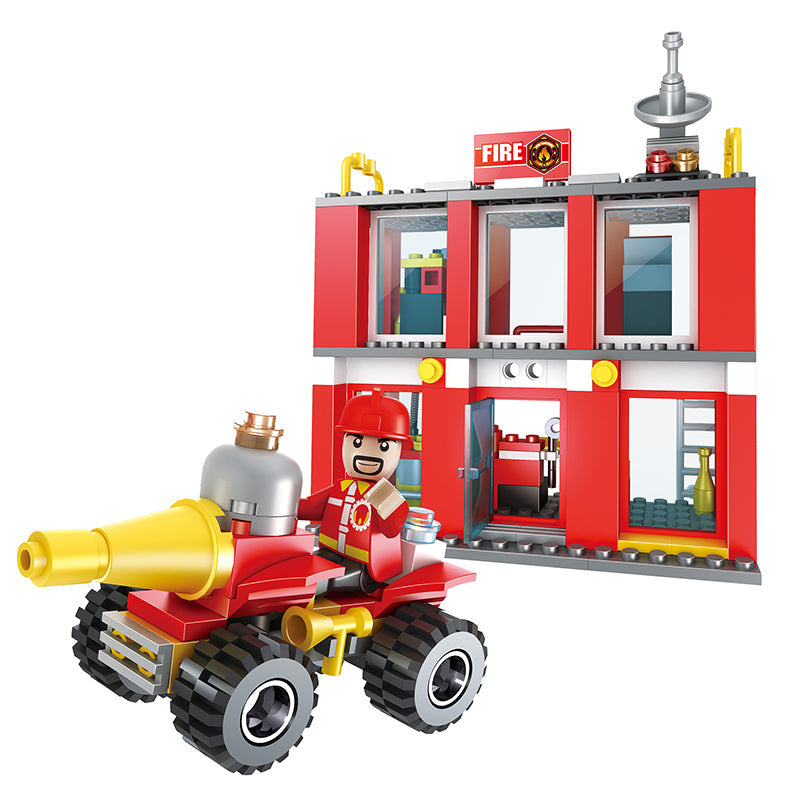 COGO 178PCS 2-In-1 Fire Building Building Block Toy