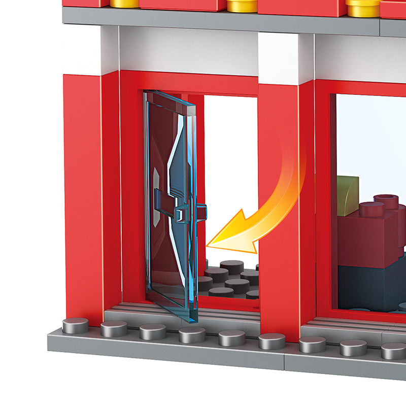 COGO 178PCS 2-In-1 Fire Building Building Block Toy
