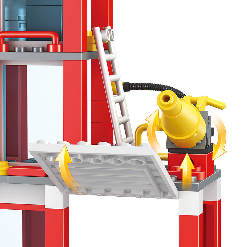 COGO 178PCS 2-In-1 Fire Building Building Block Toy