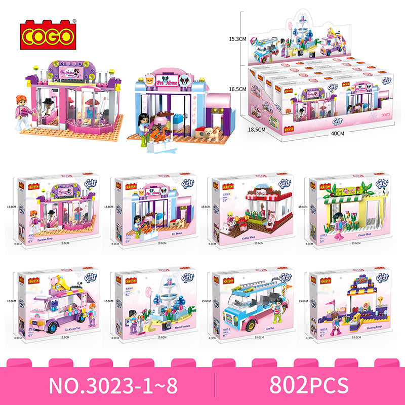 COGO Eight Building Block Toys For Girls