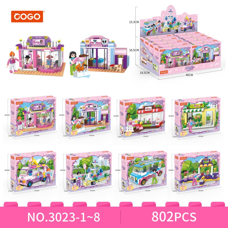 COGO Eight Building Block Toys For Girls