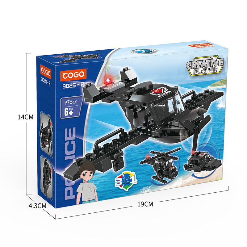 COGO 733PCS Eight Types Of City Swat Building Block Toys