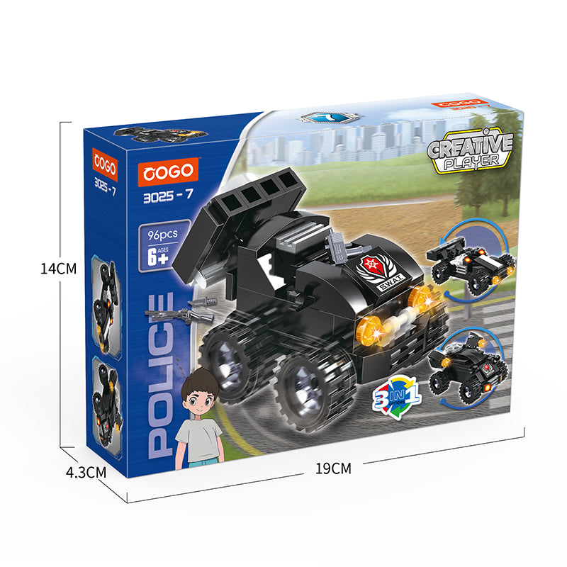 COGO 733PCS Eight Types Of City Swat Building Block Toys