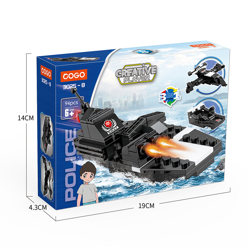 COGO 733PCS Eight Types Of City Swat Building Block Toys