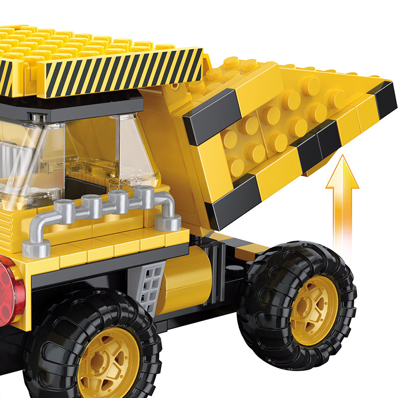 COGO 220PCS Creative And Versatile One-Change Three Engineering Vehicle Building Block Toys