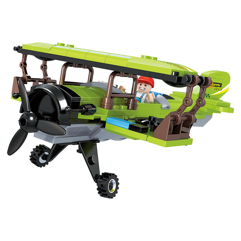 COGO 178PCS Creative And Changeable Tri-War Airplane Building Block Toy