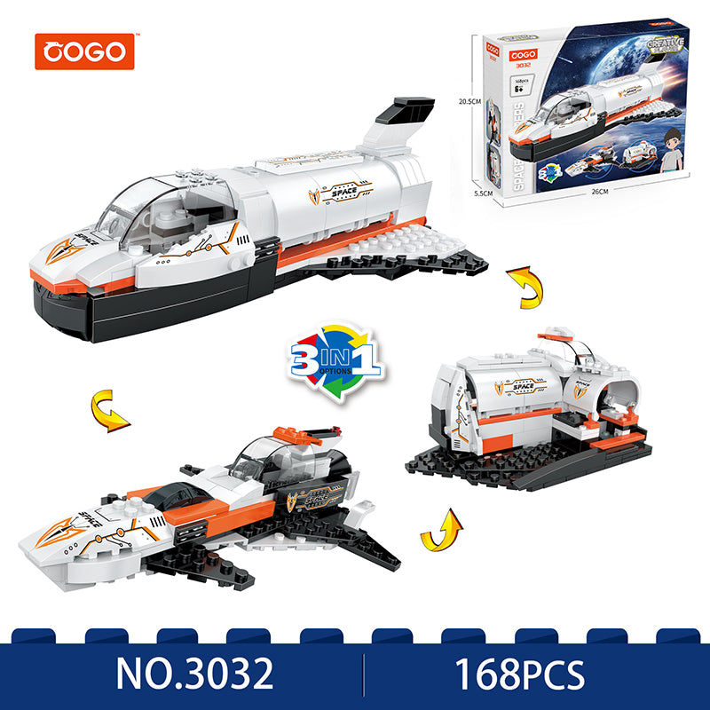 COGO 168PCS Creative And Versatile Spaceship Building Block Toy