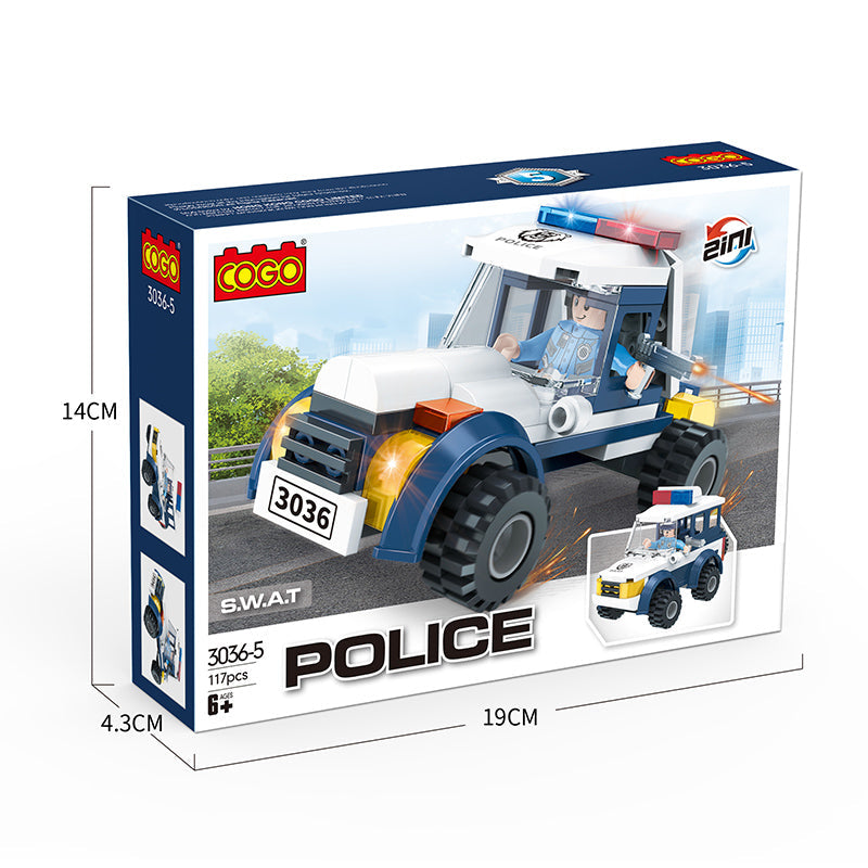 COGO Police Changeable Building Block Toys
