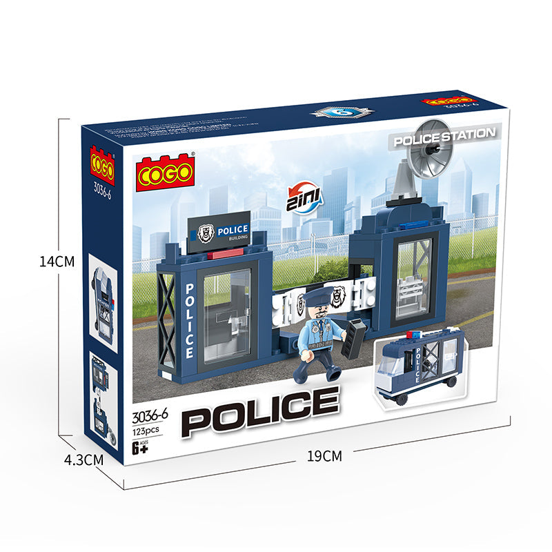 COGO Police Changeable Building Block Toys