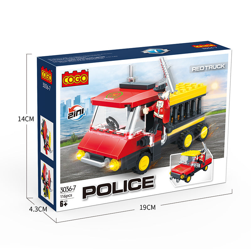 COGO Police Changeable Building Block Toys