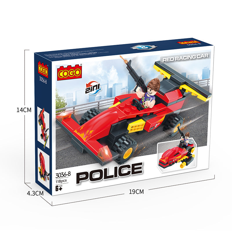 COGO Police Changeable Building Block Toys