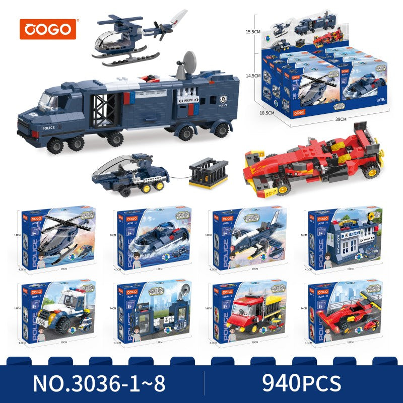 COGO Police Changeable Building Block Toys
