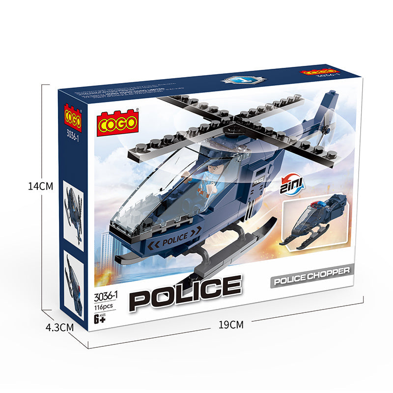 COGO Police Changeable Building Block Toys
