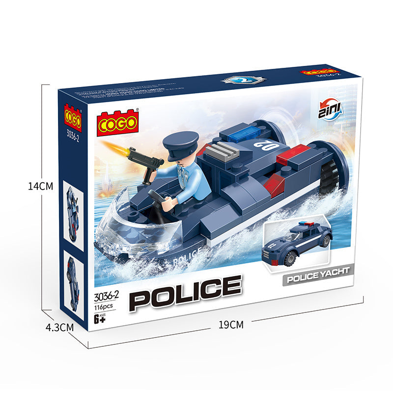 COGO Police Changeable Building Block Toys