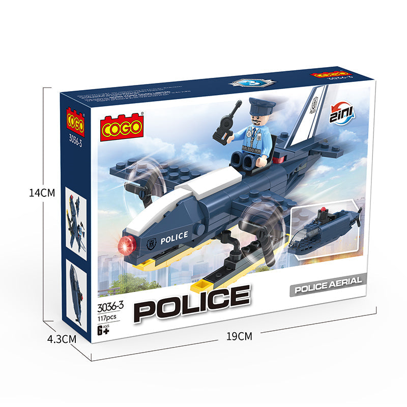 COGO Police Changeable Building Block Toys