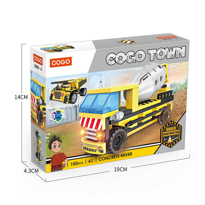 COGO One-To-Two Engineering Set Building Block Toys