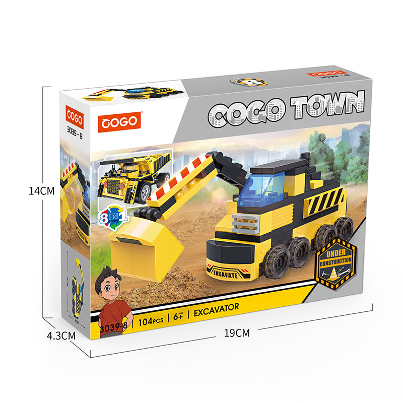 COGO One-To-Two Engineering Set Building Block Toys