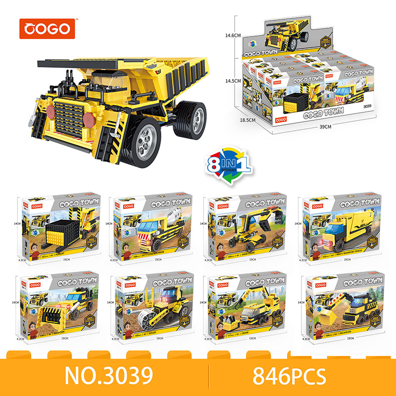 COGO One-To-Two Engineering Set Building Block Toys