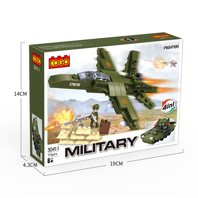 COGO One To Two Military Set Building Block Toys
