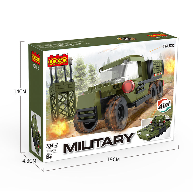 COGO One To Two Military Set Building Block Toys