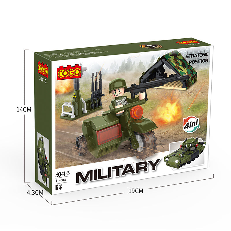 COGO One To Two Military Set Building Block Toys