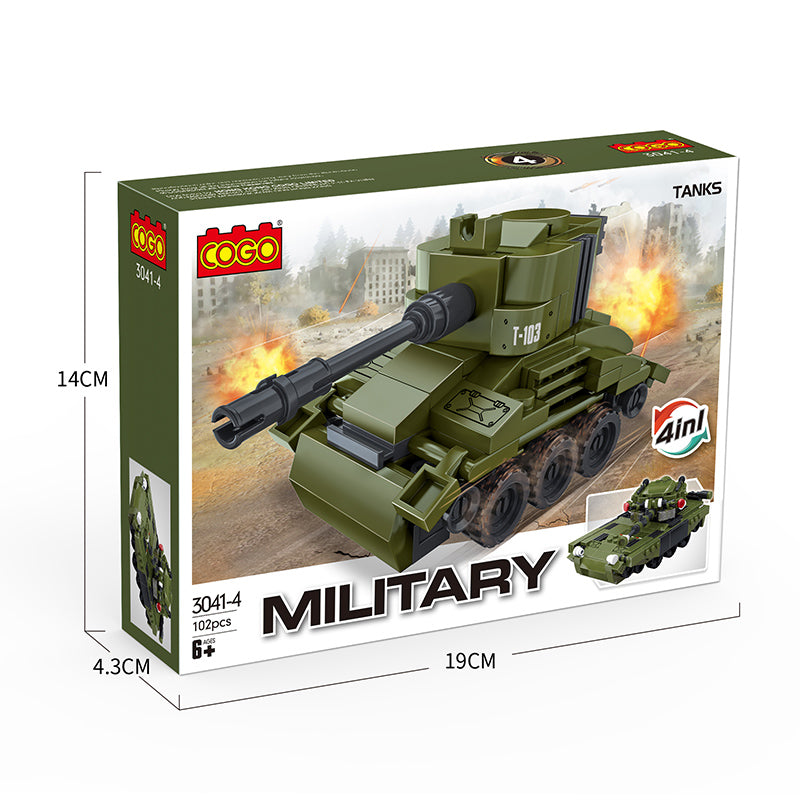 COGO One To Two Military Set Building Block Toys