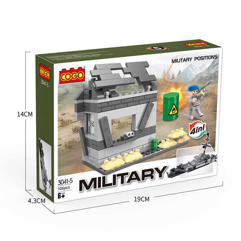 COGO One To Two Military Set Building Block Toys