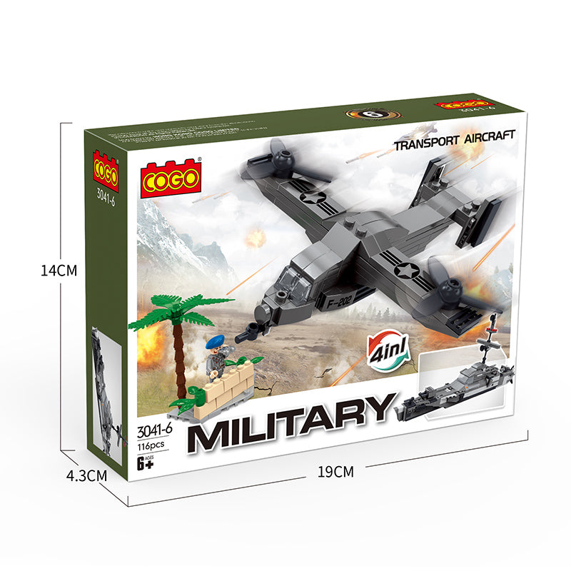 COGO One To Two Military Set Building Block Toys
