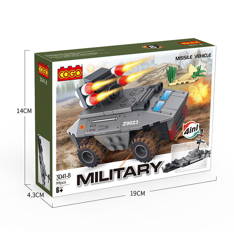 COGO One To Two Military Set Building Block Toys