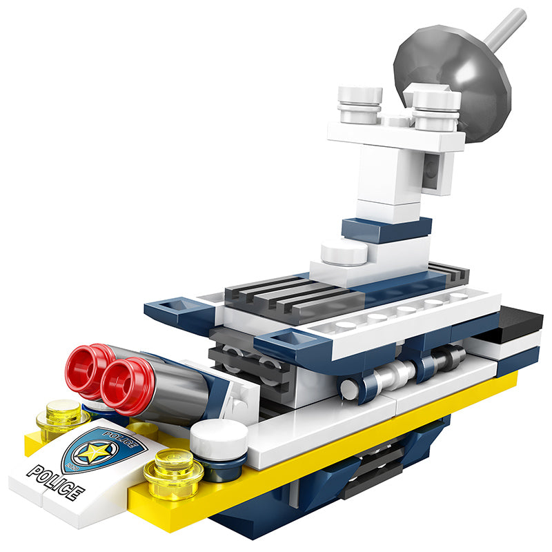 COGO 812PCS Eight-In-Three Changeable Chariot Building Block Toy