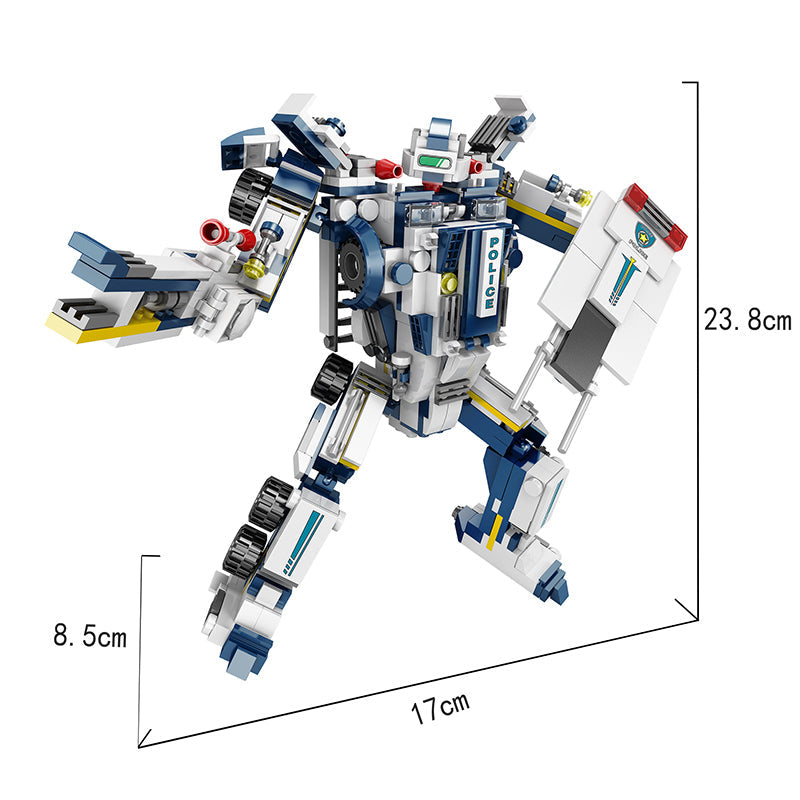 COGO 812PCS Eight-In-Three Changeable Chariot Building Block Toy