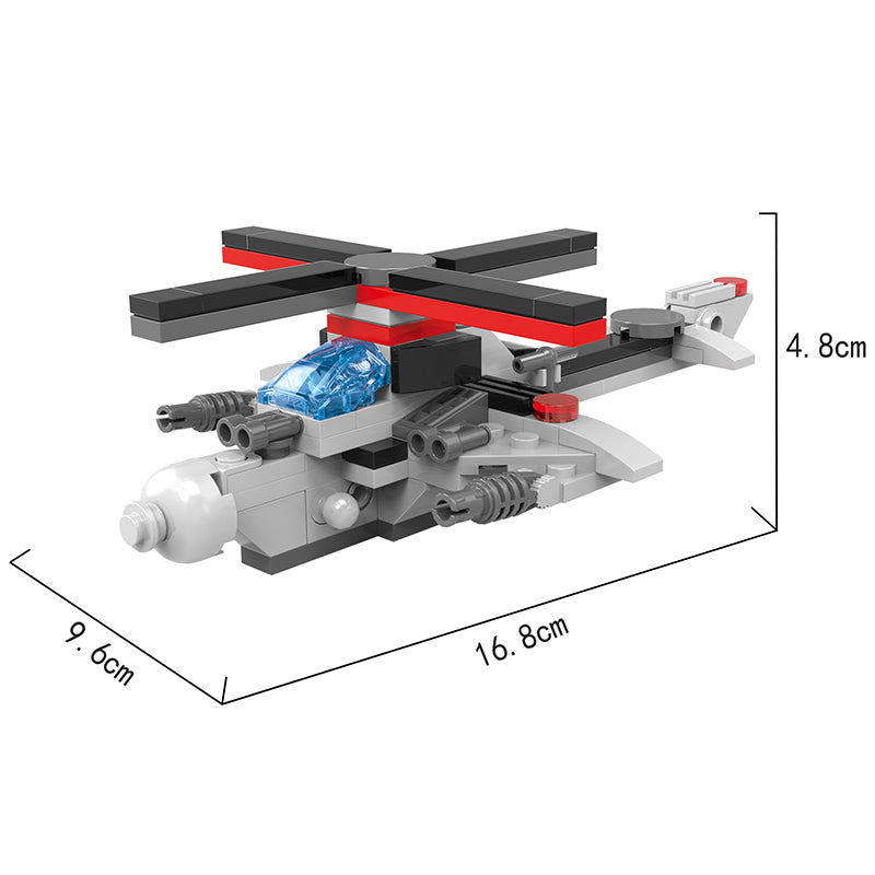 COGO 594PCS Four-In-One Warship Building Block Toy