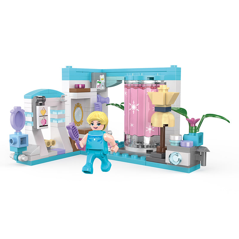 COGO 648PCS 4-In-1 Girls Creative Jewelry Box Building Block Toy