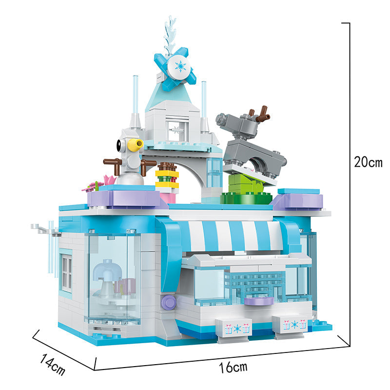 COGO 648PCS 4-In-1 Girls Creative Jewelry Box Building Block Toy
