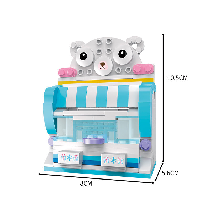 COGO 648PCS 4-In-1 Girls Creative Jewelry Box Building Block Toy