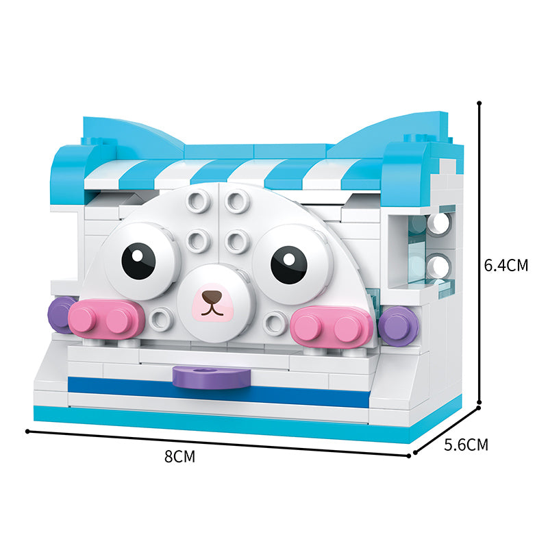 COGO 648PCS 4-In-1 Girls Creative Jewelry Box Building Block Toy