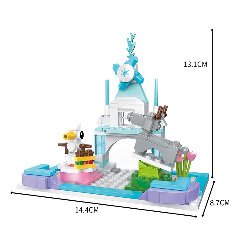 COGO 648PCS 4-In-1 Girls Creative Jewelry Box Building Block Toy