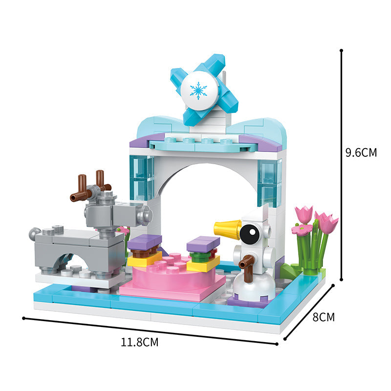 COGO 648PCS 4-In-1 Girls Creative Jewelry Box Building Block Toy