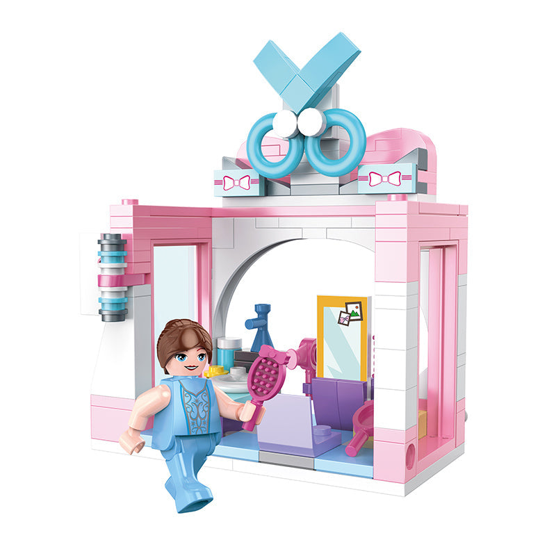 COGO 653PCS 4-In-1 Girls Creative Dressing Table Building Block Toys