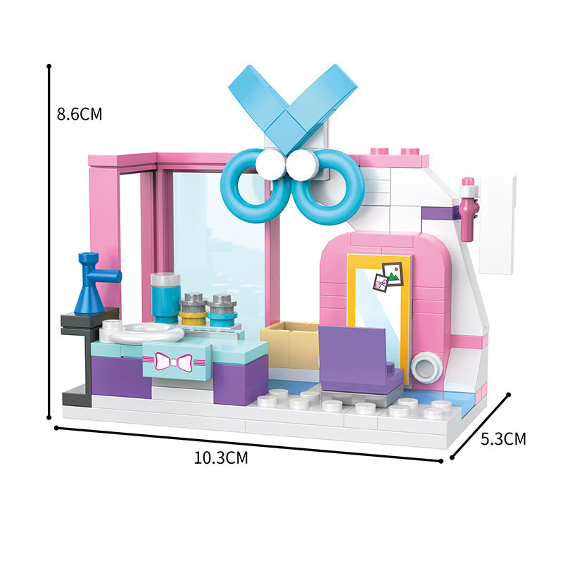COGO 653PCS 4-In-1 Girls Creative Dressing Table Building Block Toys