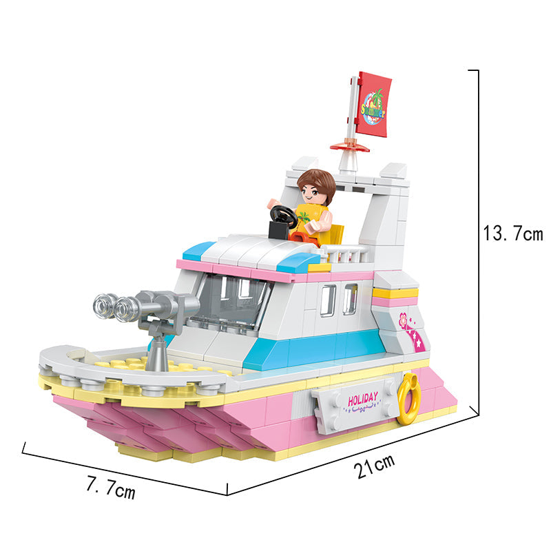 COGO 351PCS Creative 1 To 3 Girl Building Block Toys
