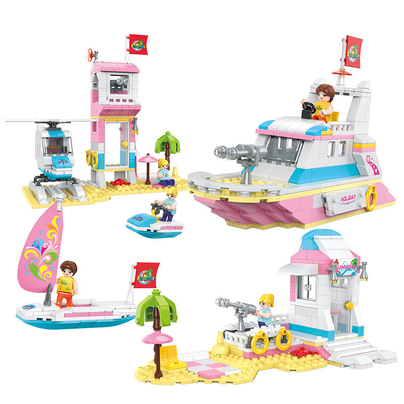 COGO 351PCS Creative 1 To 3 Girl Building Block Toys