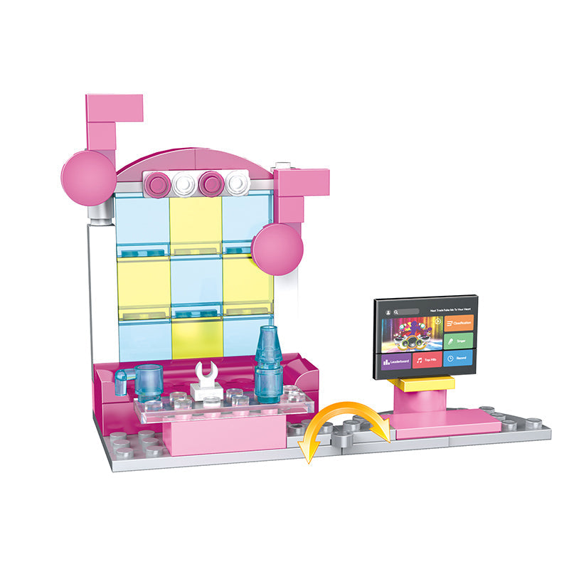 COGO 824PCS Eight Sets Of Small Scene Building Block Toys For Girls