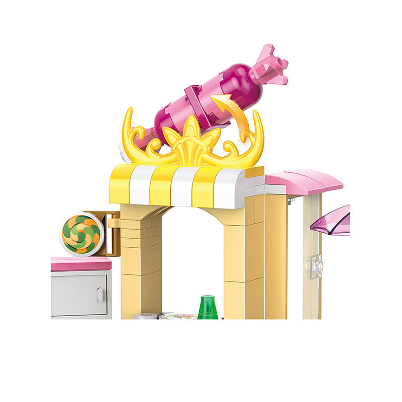 COGO 824PCS Eight Sets Of Small Scene Building Block Toys For Girls