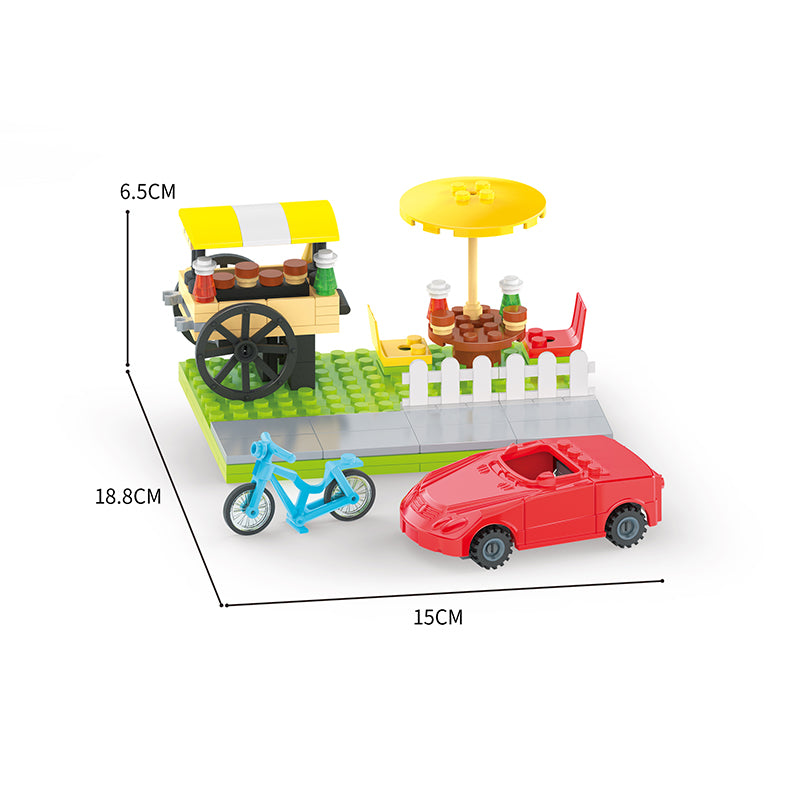 COGO 600PCS Freely Build DIY City Road Building Block Toys