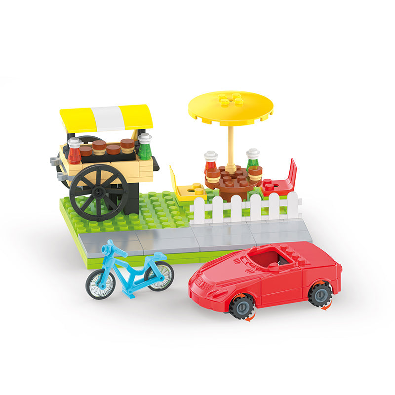 COGO 600PCS Freely Build DIY City Road Building Block Toys