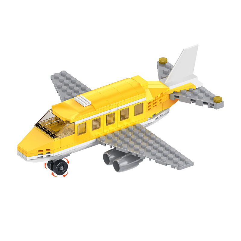 COGO 1200PCS Freely Build DIY Flight Building Block Toys
