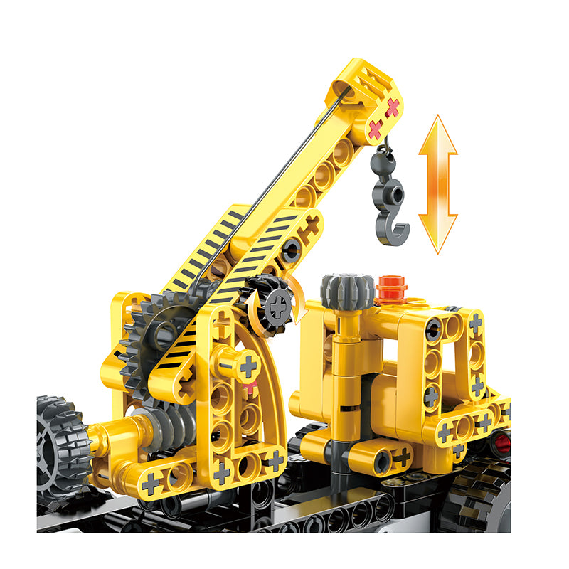 COGO 235PCS Creative And Changeable Engineering Vehicle Building Block Toys