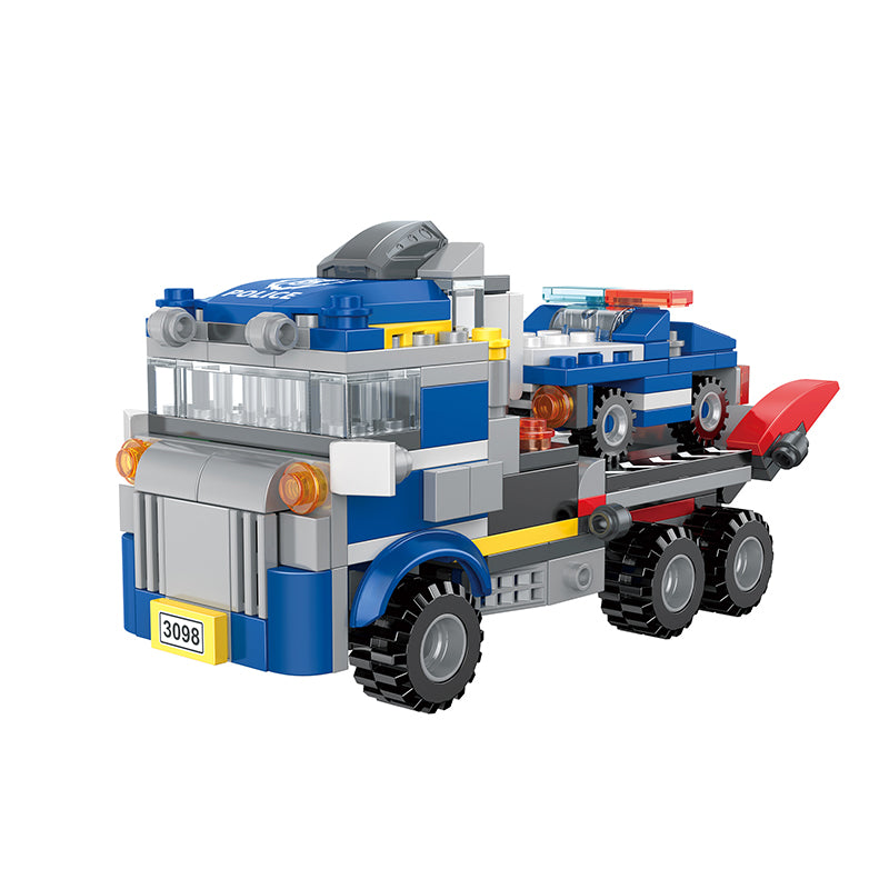 COGO 249PCS Creative And Changeable Police Car Building Block Toys